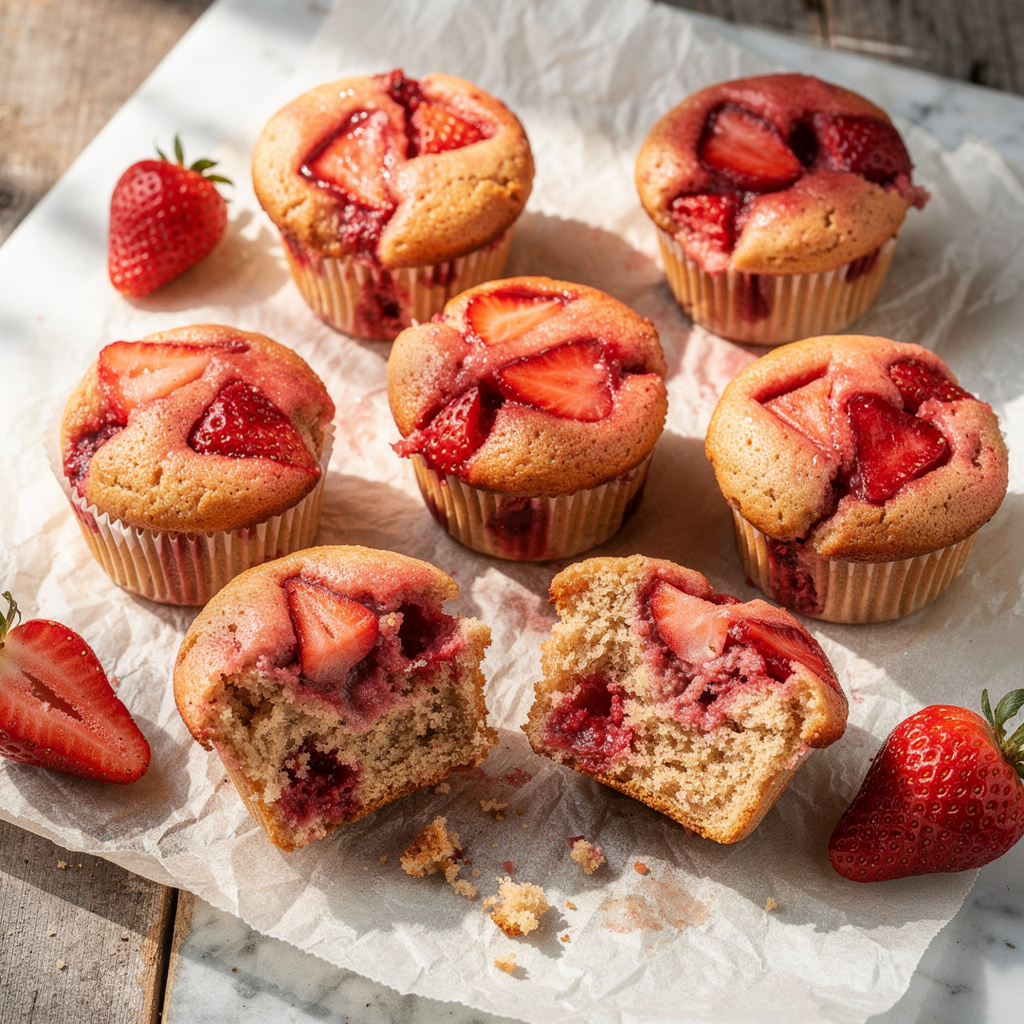 Strawberry Cupcakes (Grain-free, Dairy-Free)