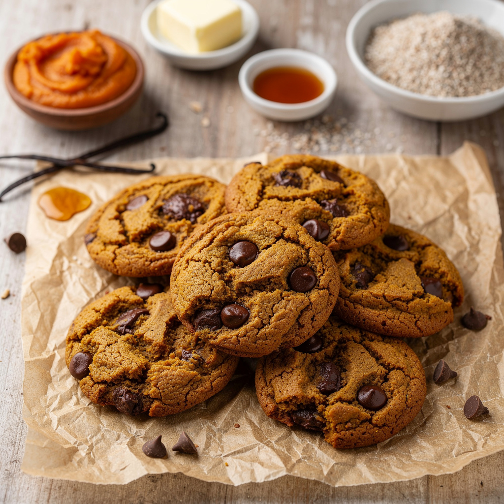 Pumpkin Choc Chip Cookies