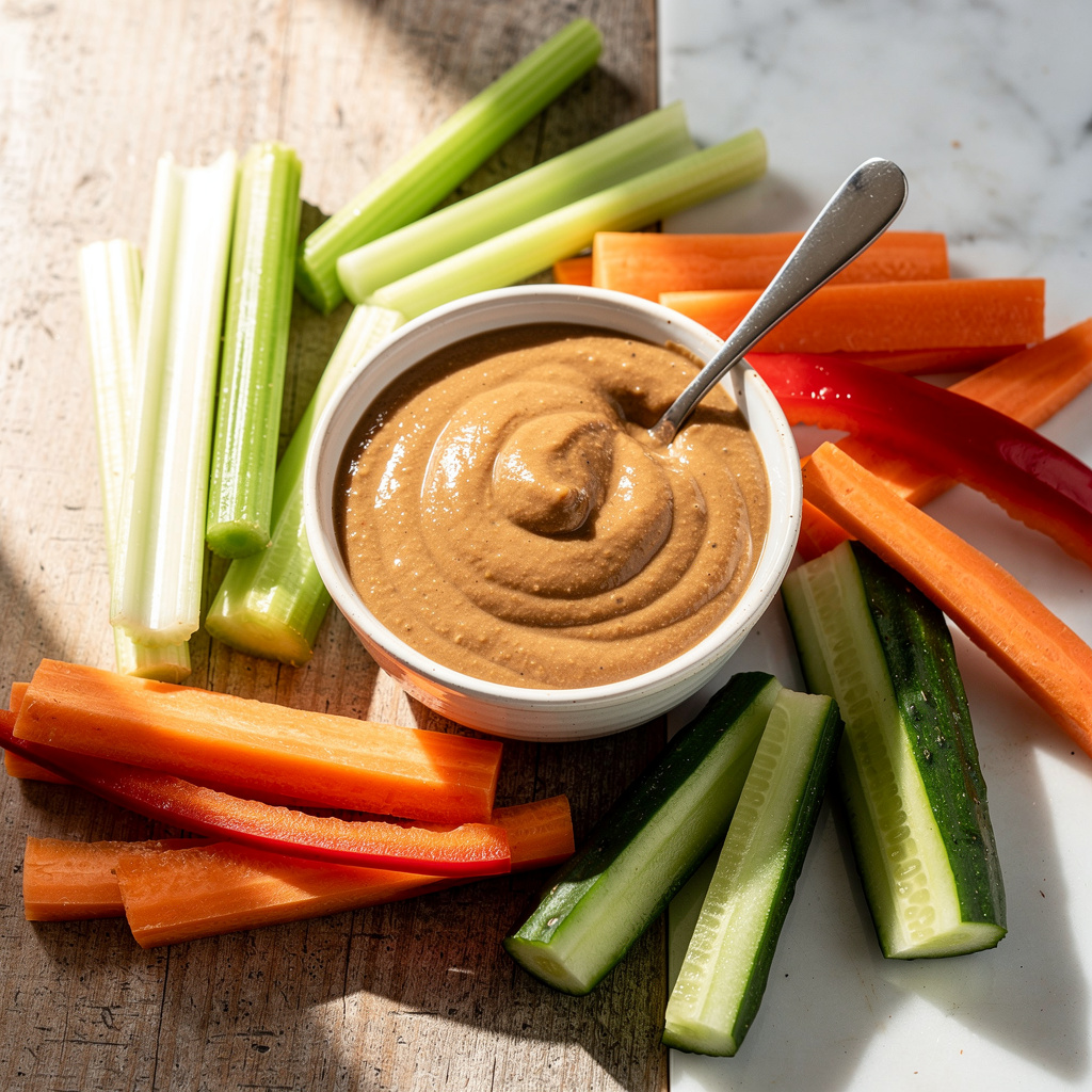 Satay Dip with Vegetable Dippers