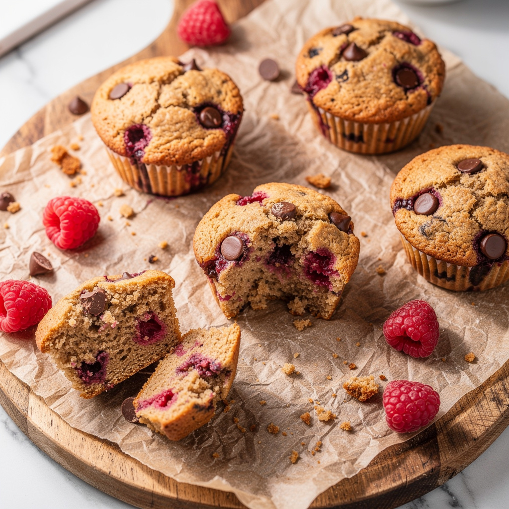 Raspberry Chocolate Chip Muffins (Grain-free)