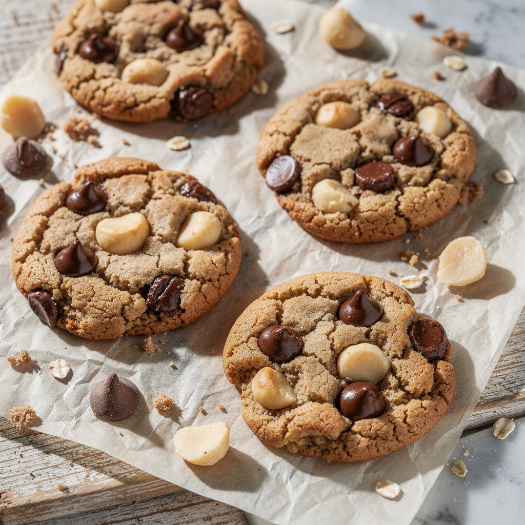 Soft Chocolate-Chip Macadamia Cookies