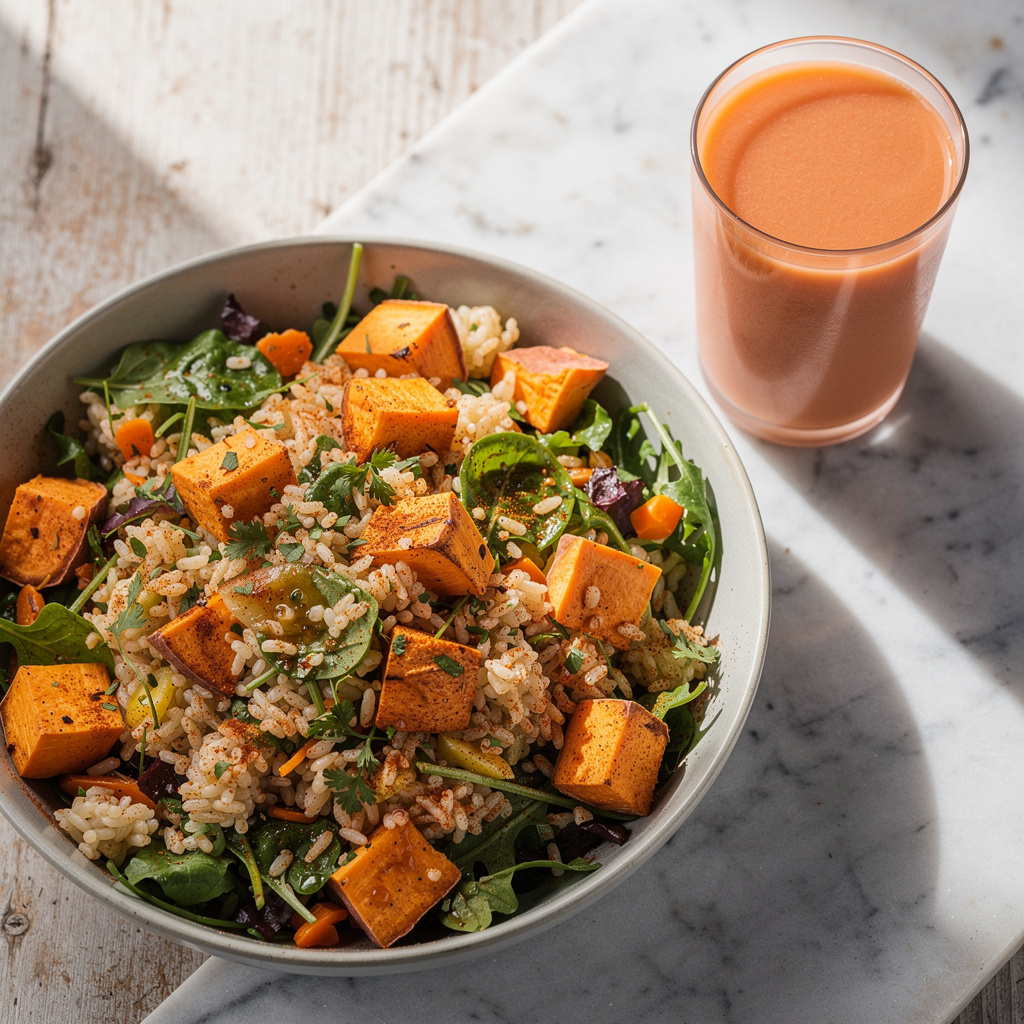 Southwest Sweet Potato Rice Salad