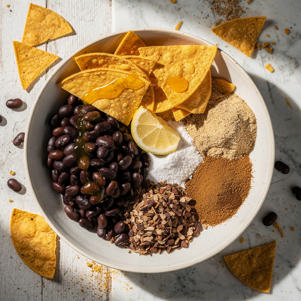 Quick Black Bean Tostadas