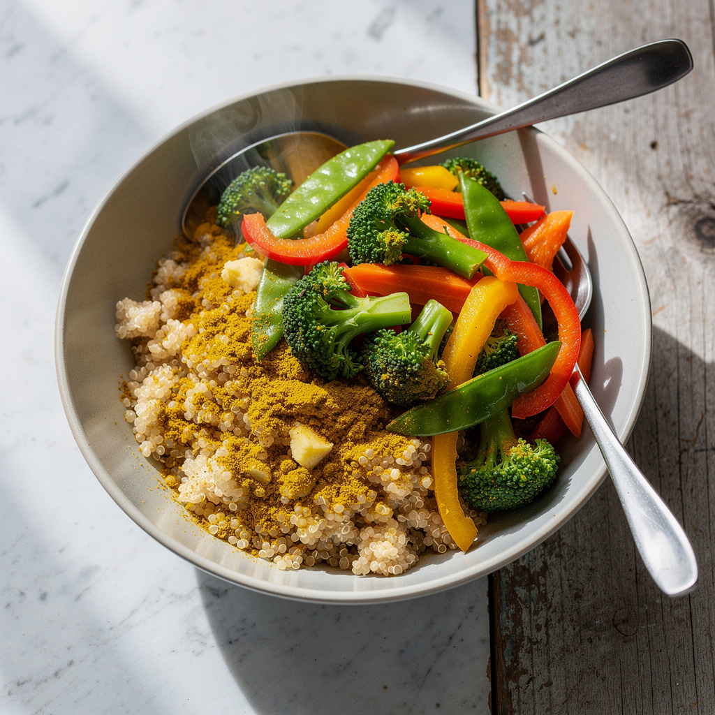 Vegan Quinoa Curry Bowl