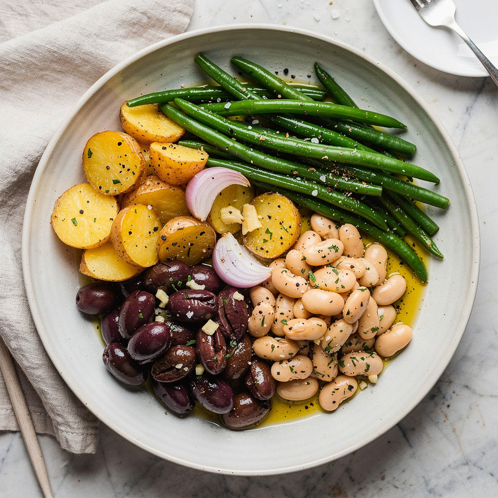 Mediterranean Green Beans and Potato Toss