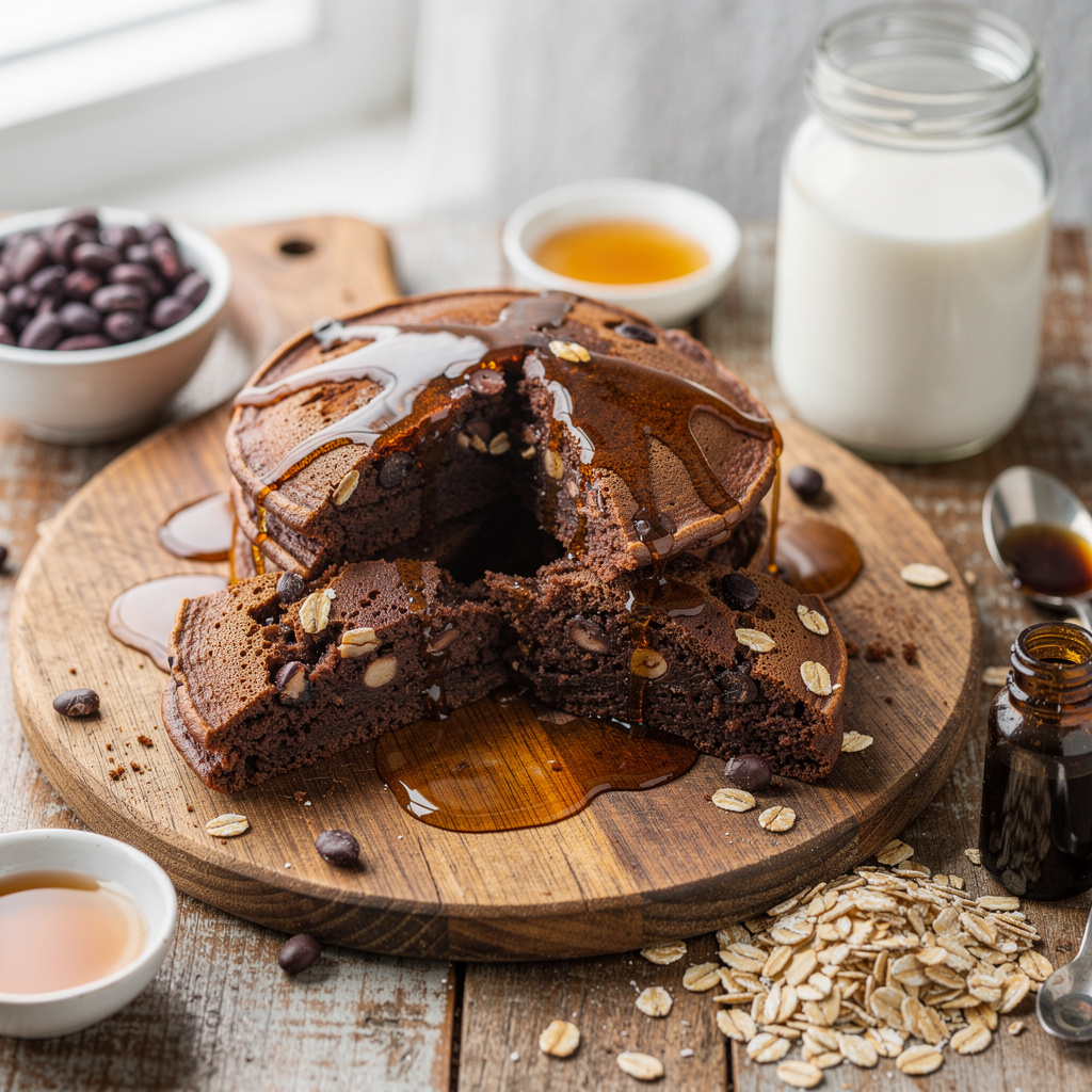 Chocolaty Black Bean Pancakes