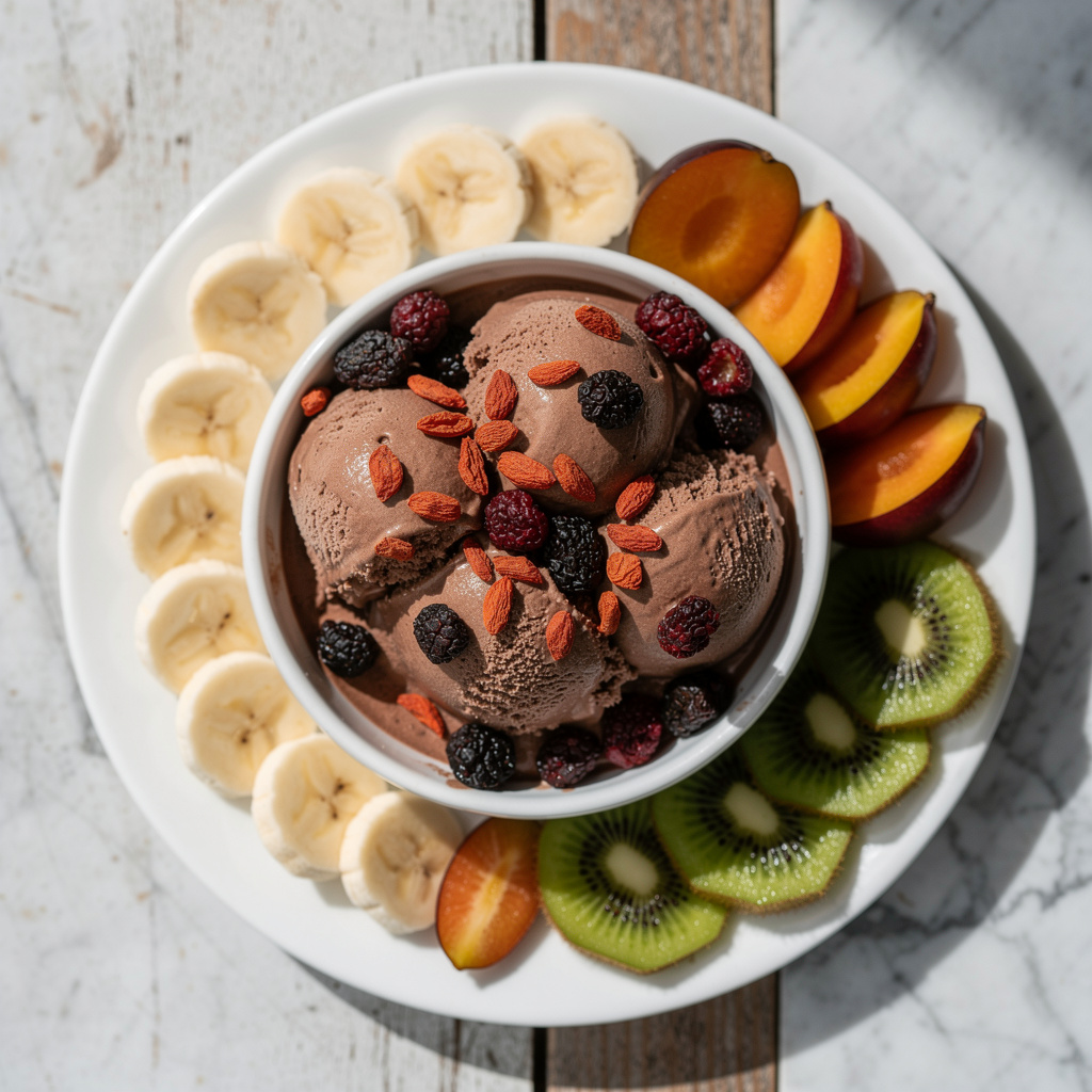 2-Ingredient Chocolate Banana Ice Cream