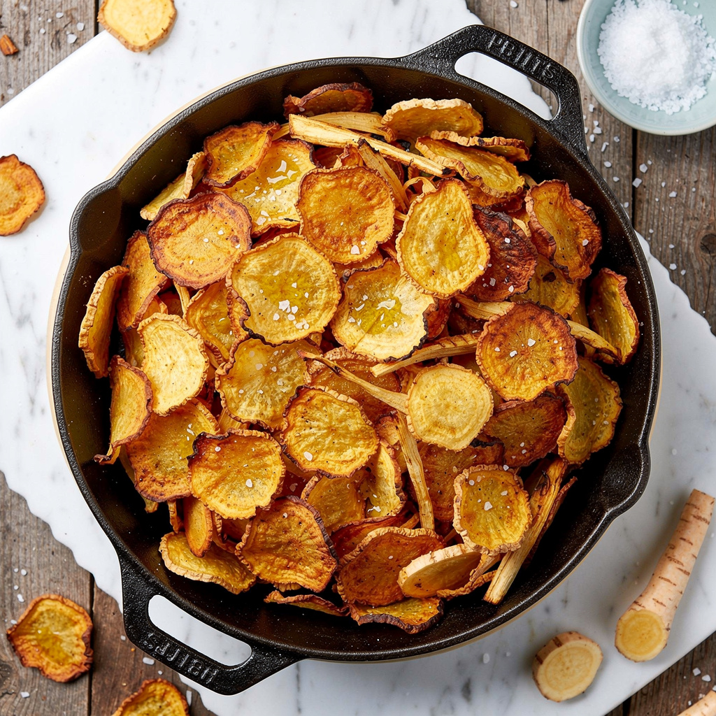 Baked Parsnip Chips