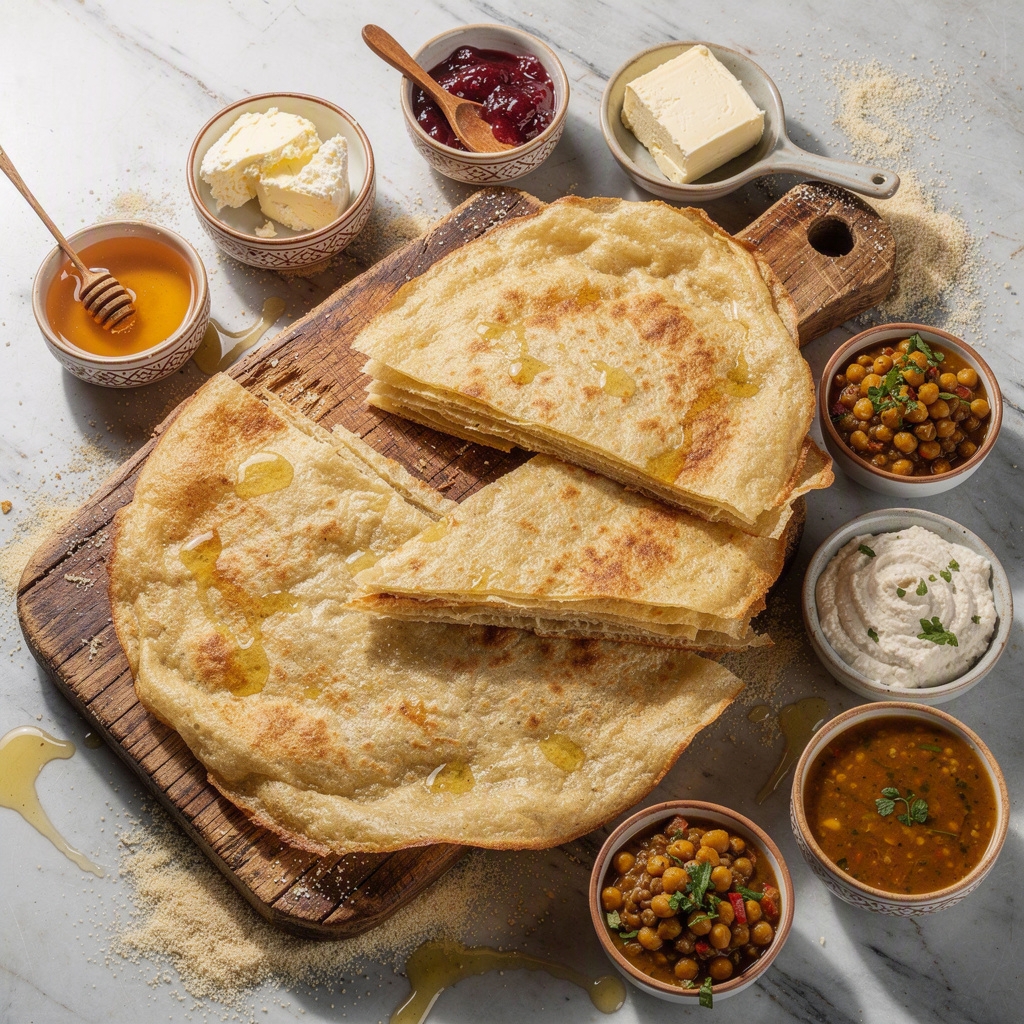 Msemen (Moroccan Flatbread)