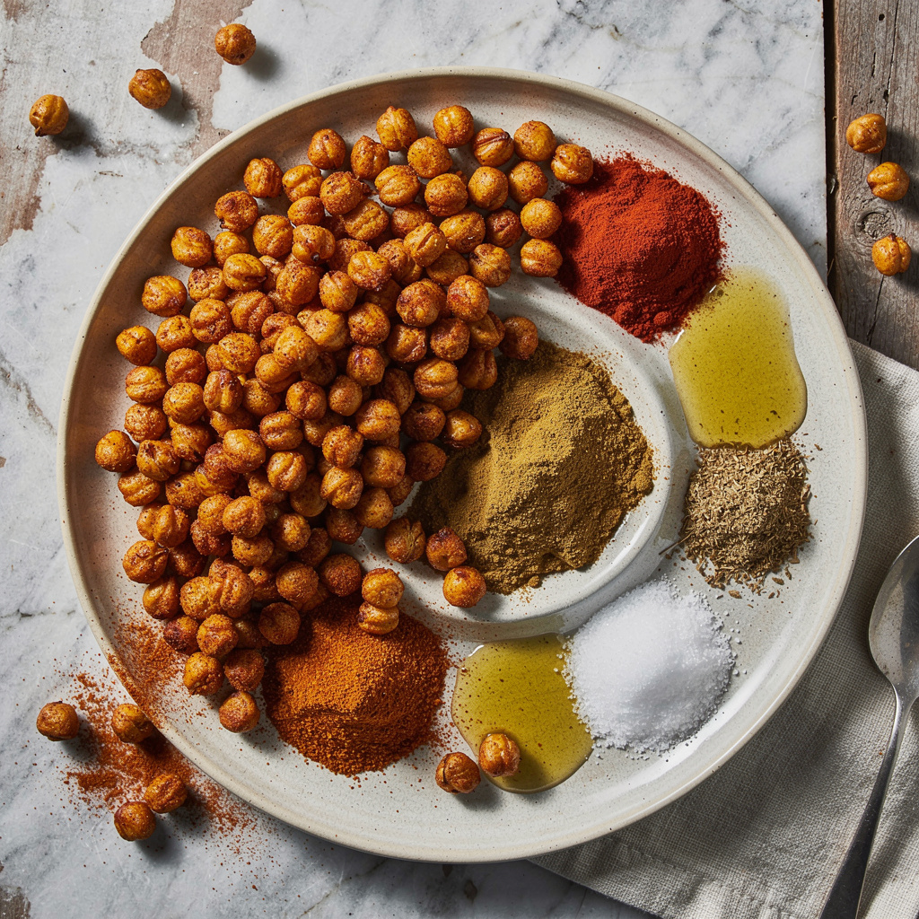 Smoky Spiced Roasted Chickpeas