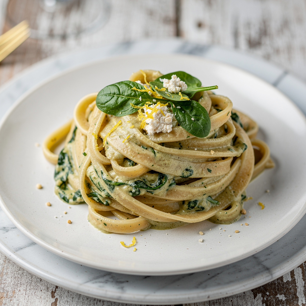 Fettuccine Tofu “Alfredo”