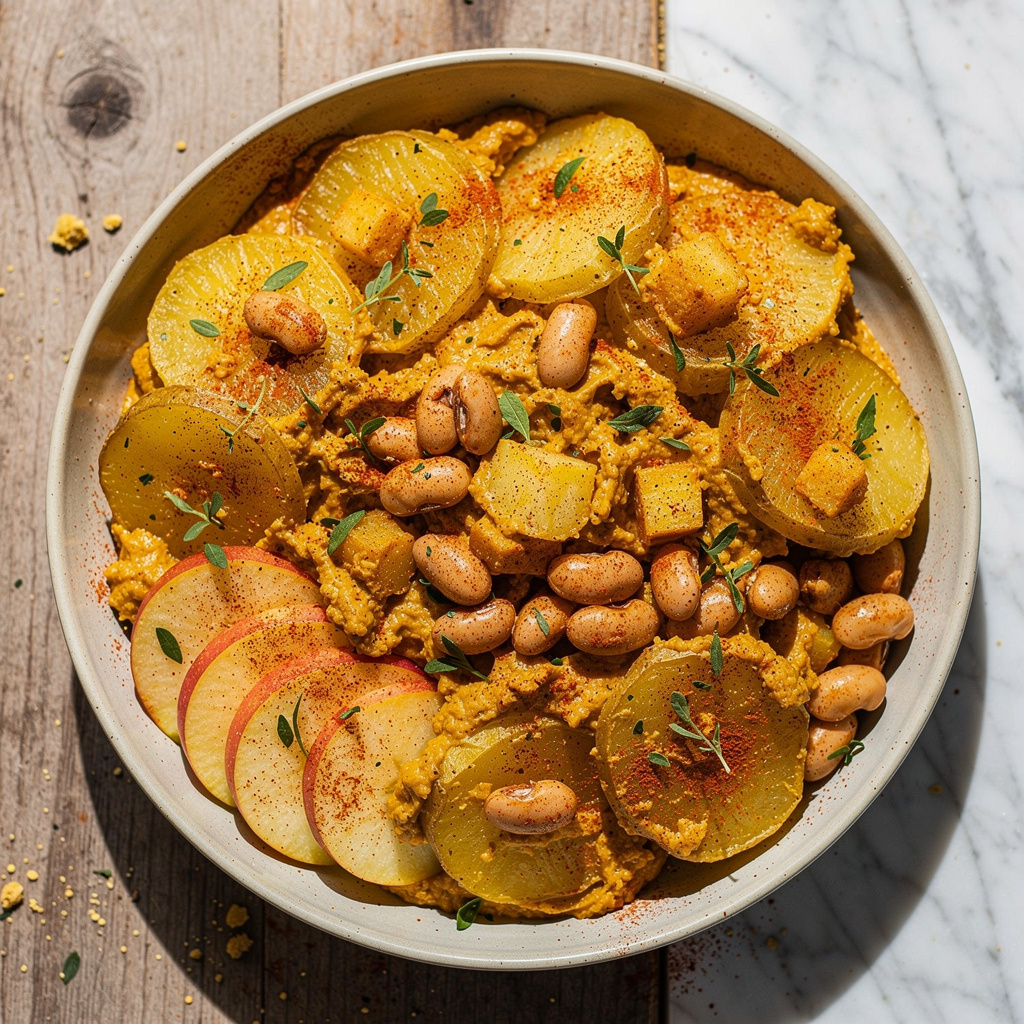 Cheesy Vegan Potato Casserole