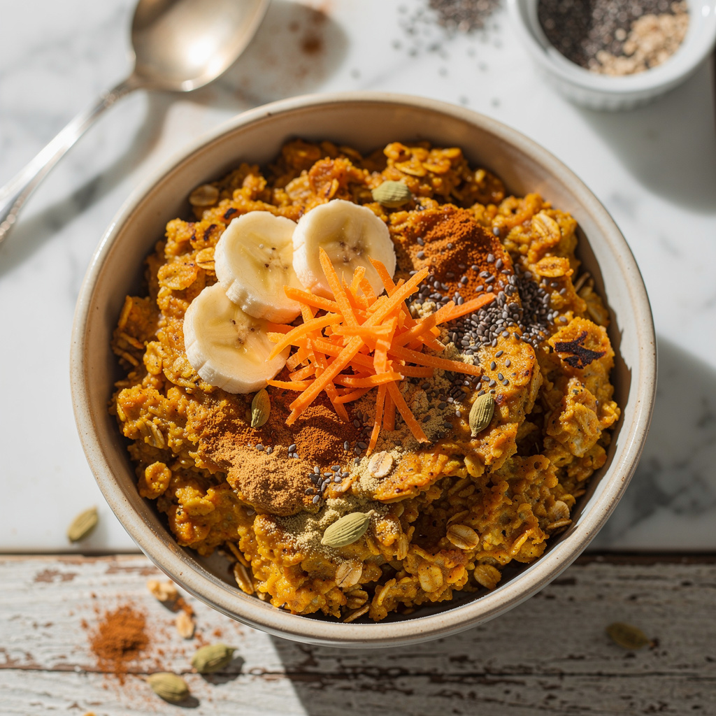 Gājjar No Halvo Baked Oatmeal
